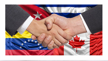 Evaluation of the markets of Canada, Venezuela and Cuba in the context of the manufactured products and the services of the enterprise of the customer group