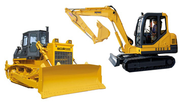 Export/import analysis of earthmoving machines